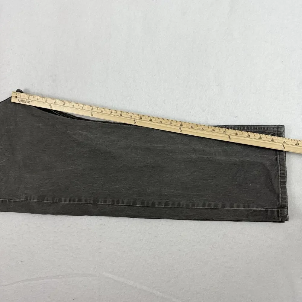 Levis 505 Jeans Mens Size 38X29 Gray Regular Fit Straight Medium Wash Denim